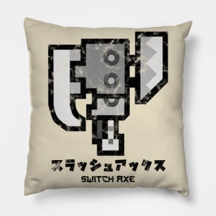 Monster Hunter World Switch Axe Kanji Pillow