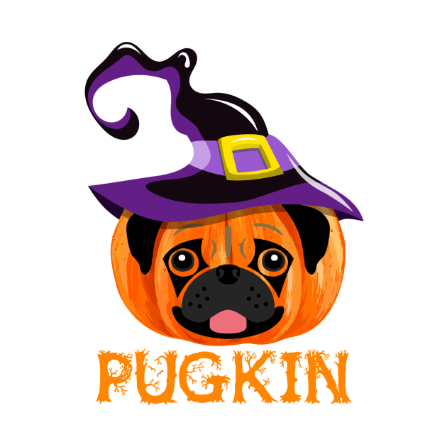 Pugkin Pumpin Halloween by brillallfarriambd