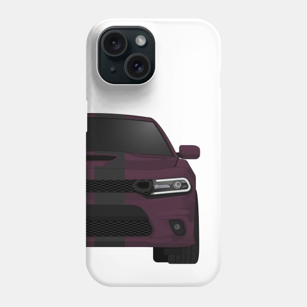 Charger Scat Hellraisin + black stripes Phone Case by VENZ0LIC