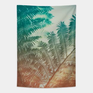 Colorful fern Tapestry