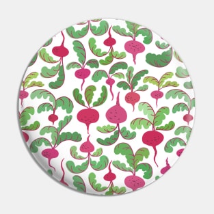 Beetroot pattern Pin