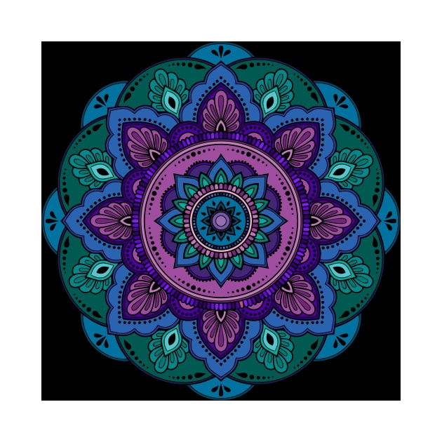 Floral Mandalas 210 (Style:5) by luminousstore