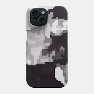 Girl in a swimsuit (black and white pixel art) Phone Case