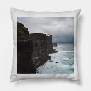 Stunning Latrabjarg Cliffs in Westfjords Iceland Pillow