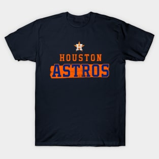 vintage HOUSTON ASTROS BASEBALL JERSEY 80s retro t-shirt S