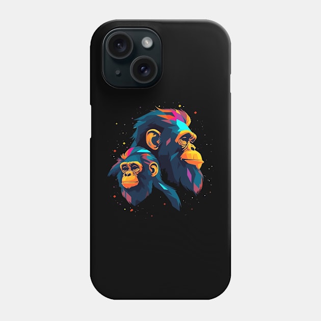 Monkey Fathers Day Phone Case by JH Mart