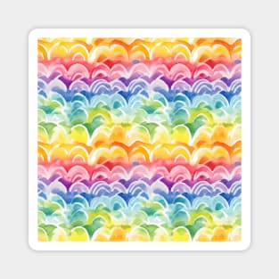 Pride rainbows pattern, LGBTQ, pride month Magnet