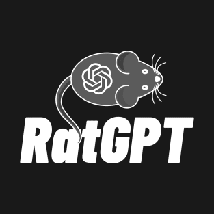 RatGPT - Funny ChatGPT Pun ChatGPT Parody (white) T-Shirt