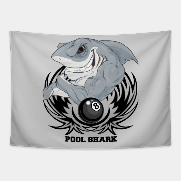 Pool Shark Billiards Gray Great White Cartoon 8 Ball Graphic - Pool Shark - Tapestry | TeePublic Pool Shark Billiards Gray Great White Cartoon 8 Ball Graphic - Pool Shark - Tapestry | TeePublic