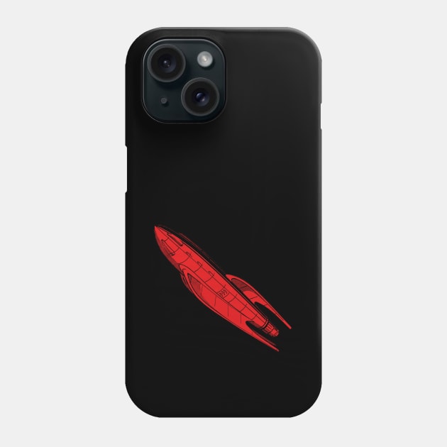 Red Rocket Phone Case by MichaelaGrove