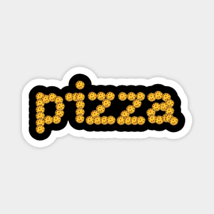 Pizza Food Typography Magnet