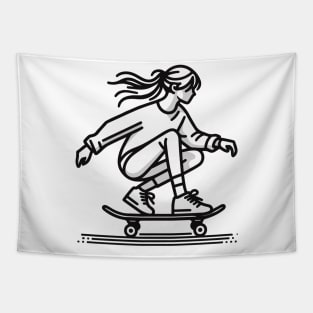 Skater Girl Tapestry