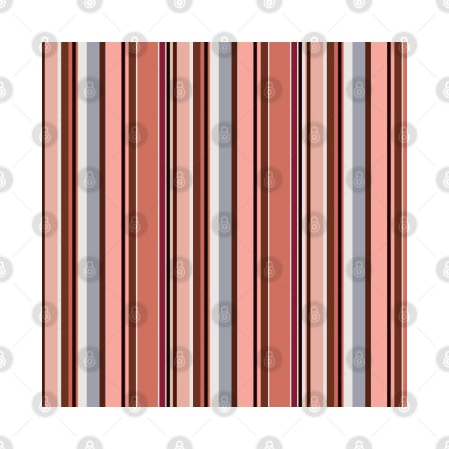 Vertical stripes in rusty rose color harmony by SamridhiVerma18