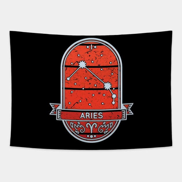 Aries Starsign Tapestry by capo_tees