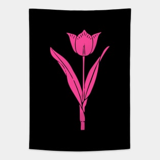 Tulip Flower Hot Pink Color Tapestry