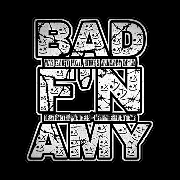 BAD AMY ''BAD F'N AMY'' (ECW PARODY) BLACK N WHITE (NEGATIVE) by KVLI3N
