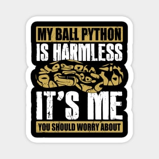 Funny Ball Python Snake Owner Gift Magnet