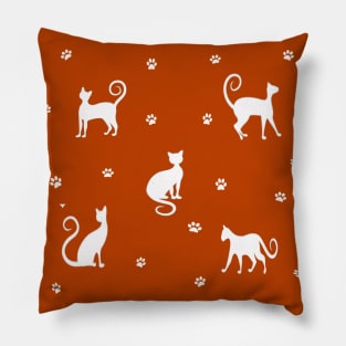 Halloween Cat Print Pillow