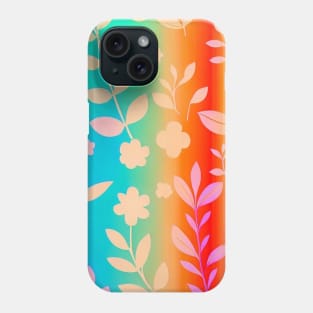 Oceanic floral pattern for ocean sea lovers -colorful design Phone Case