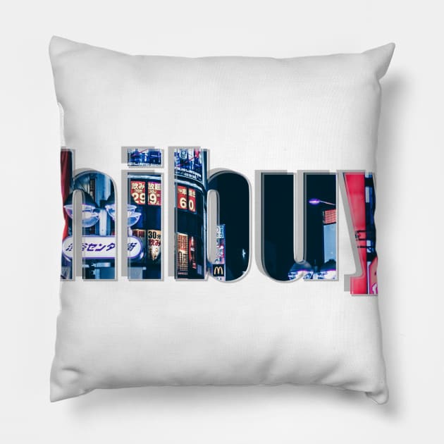Shibuya Pillow by afternoontees
