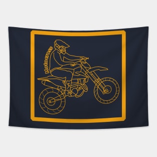 Motor cross with monoline style Tapestry