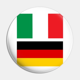 Italy and Germany Flag Pin