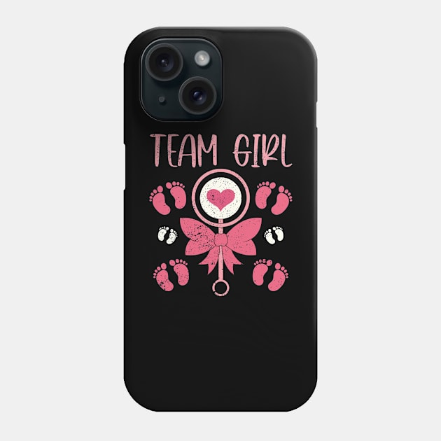 Baby Shower Team Girl Gender Reveal Party Phone Case by shirtsyoulike