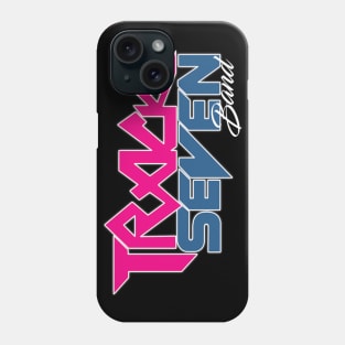 Pink and Blue Track Seven Band Logo Phone Case