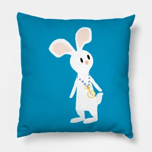 White Rabbit Pillow