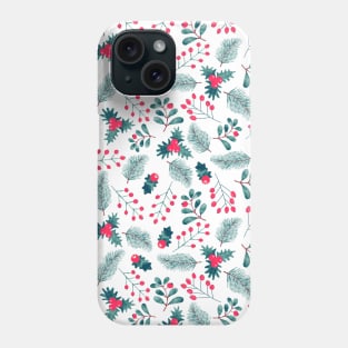 Watercolor Holiday Florals Phone Case