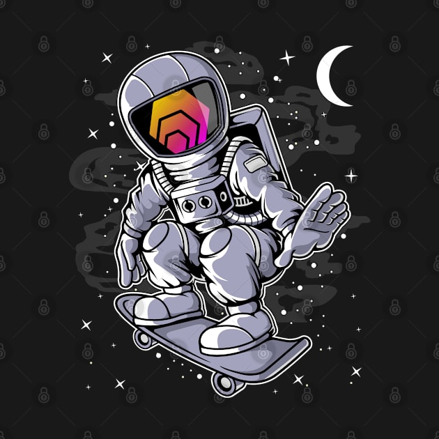 Astronaut Skate HEX Coin To The Moon HEX Crypto Token Cryptocurrency Blockchain Wallet Birthday Gift For Men Women Kids by Thingking About