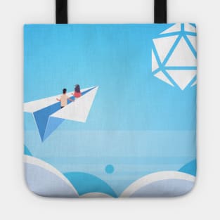 Paper Airplane Adventure Polyhedral Dice Sun Tote