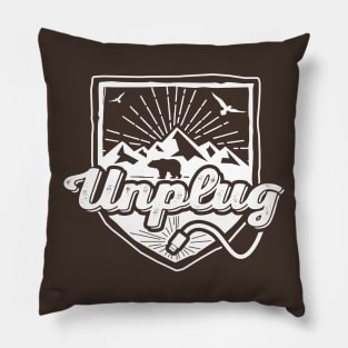 Unplug - Mountains Pillow