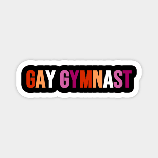 GAY GYMNAST (Lesbian flag colors) Magnet