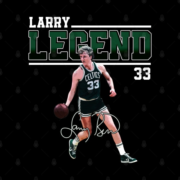 Larry Bird Legend Air Bird Basketball Signature Vintage Retro 80s 90s Bootleg Rap Style by CarDE