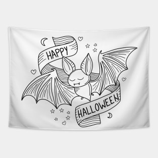 Cute Halloween Bat Tapestry