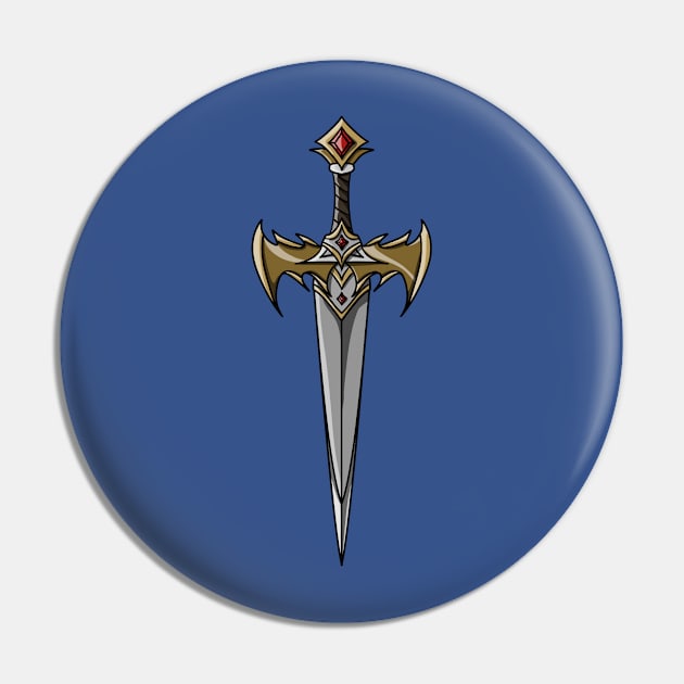 Double Point Blade - Fantasy Sword Pin by GenAumonier