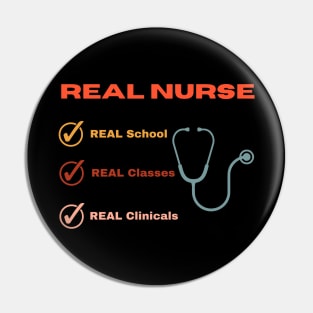 Real Nurse Checklist Pin