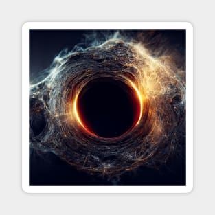 blackhole 2 abstract art Magnet