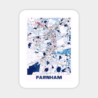 Farnham - United Kingdom MilkTea City Map Magnet