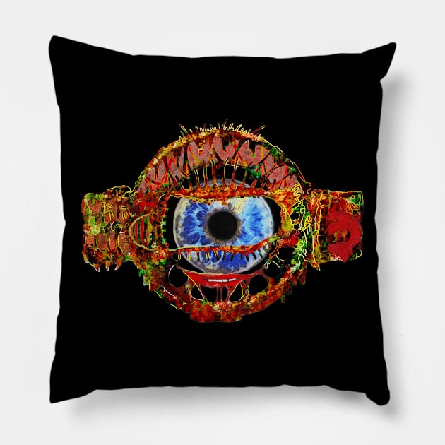 Guardian Of The Sunshine Gate Pillow by crunchysqueak