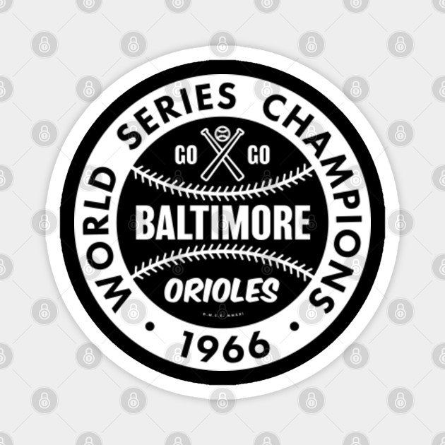 deadmansupplyco Baltimore Orioles - 1966 World Series Champions (White) Long Sleeve T-Shirt