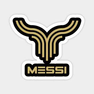 The Messi Logo: Celebrating Football’s Greatest with Abstract Elegance Magnet