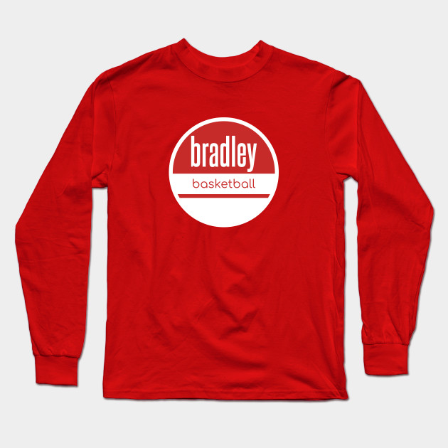 Bradley Braves Long Sleeve Pocket T-Shirt Scarlet
