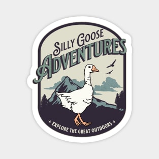 Silly Goose Back Design Magnet