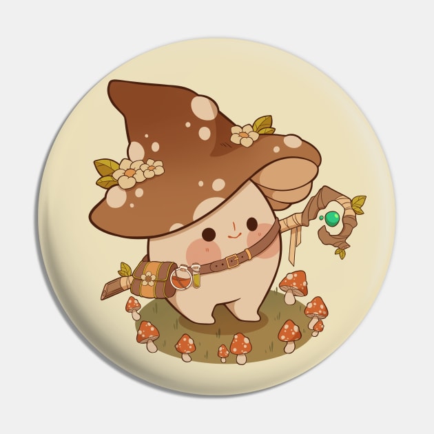 Witchy Mushroom Pin by Rihnlin
