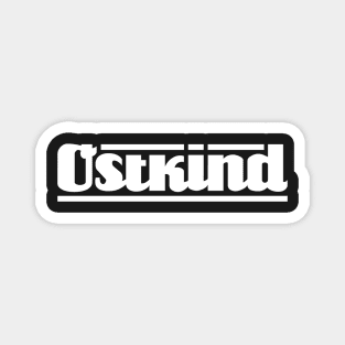 Ostkind lettering (white) Magnet