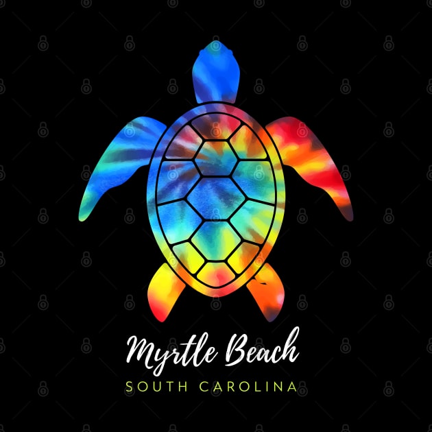 Myrtle Beach South Carolina Sea Turtle Tie Dye by TGKelly