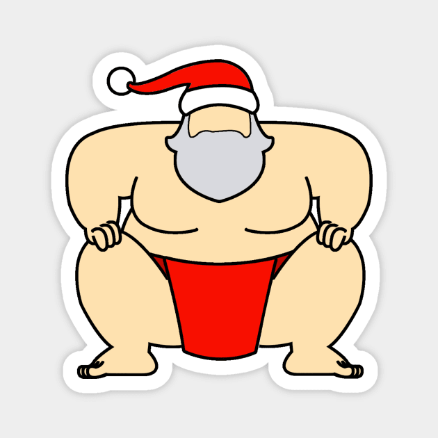 Sumo Santa Claus 3 Magnet by LuisP96