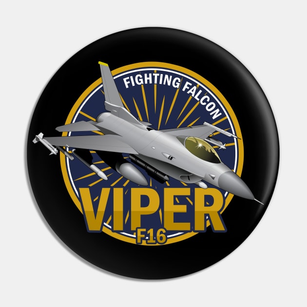 F-16 Viper Fighting Falcon Pin by Mandra